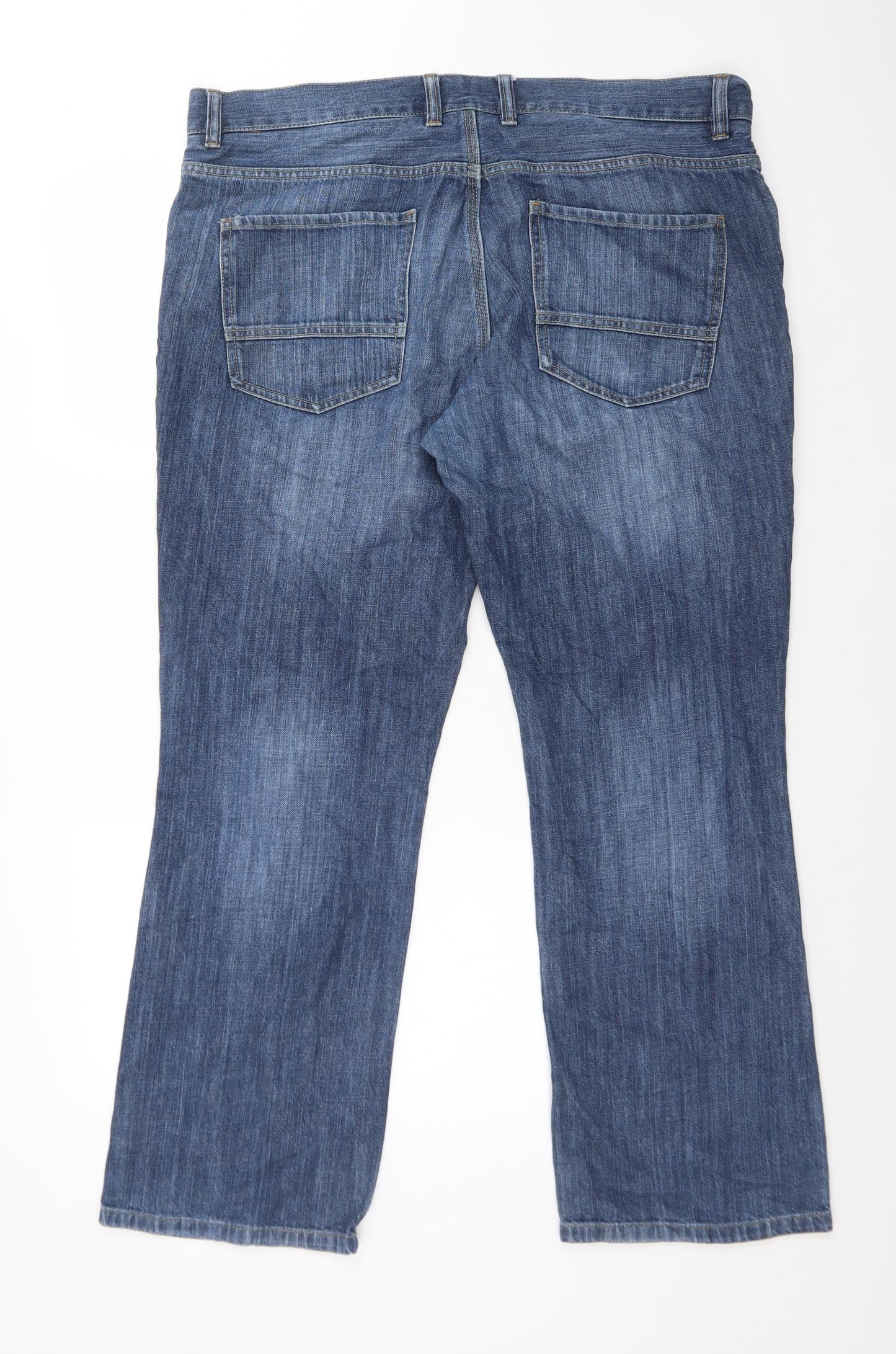 NEXT Mens Blue  Cotton Bootcut Jeans Size 38 L31 in Regular