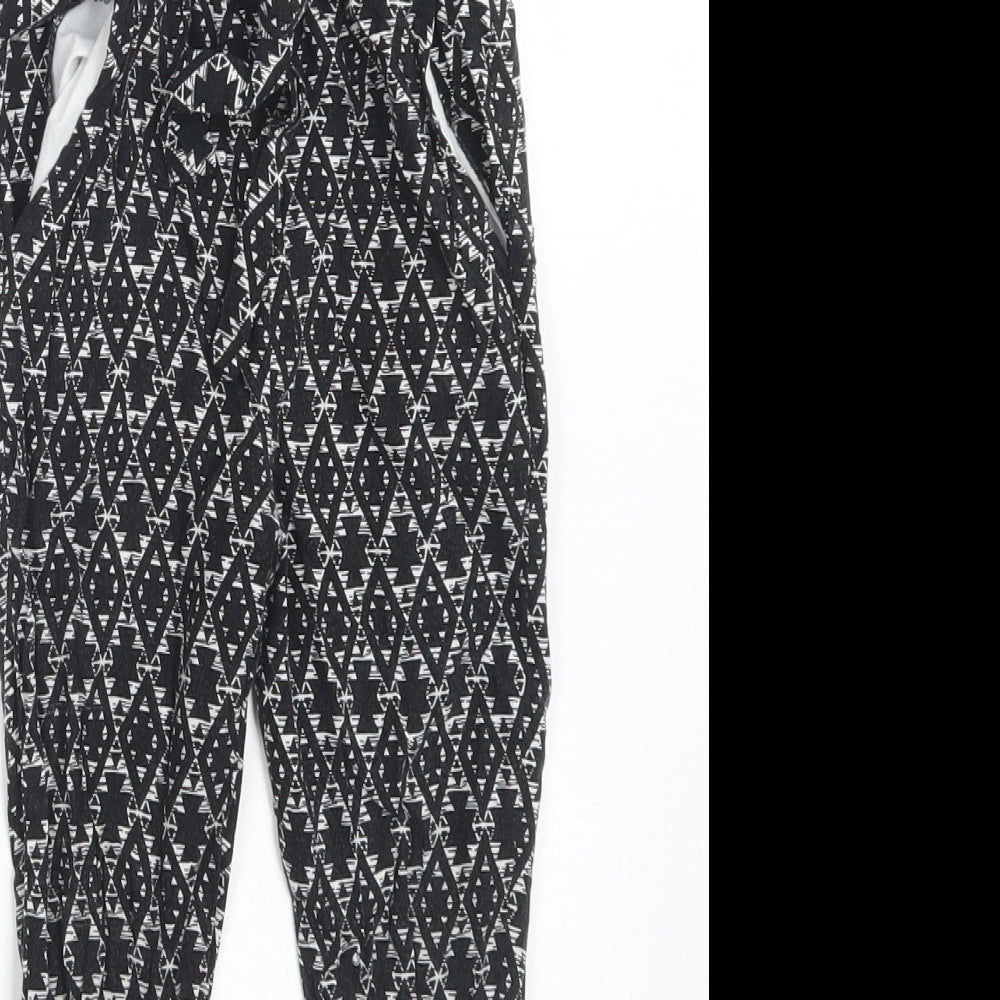 Primark Girls Multicoloured Geometric Viscose Bloomer Trousers Size 3-4 Years  Regular