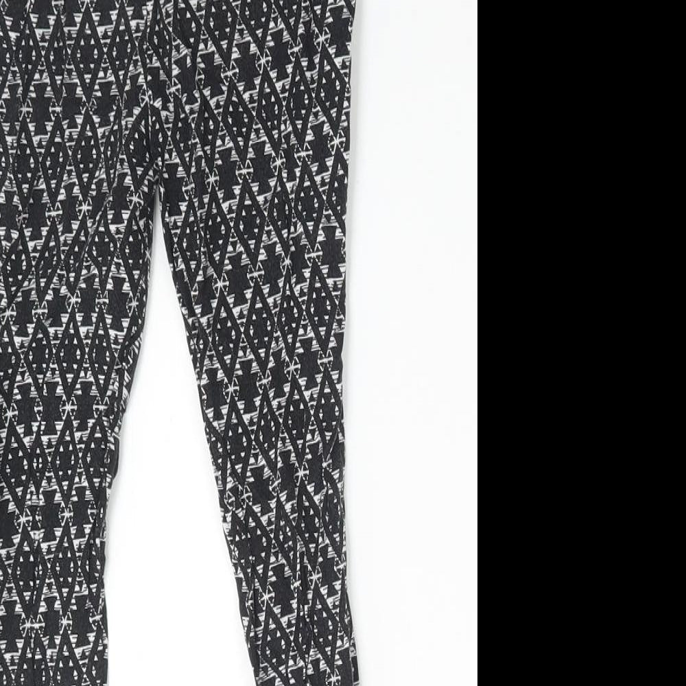 Primark Girls Multicoloured Geometric Viscose Bloomer Trousers Size 3-4 Years  Regular