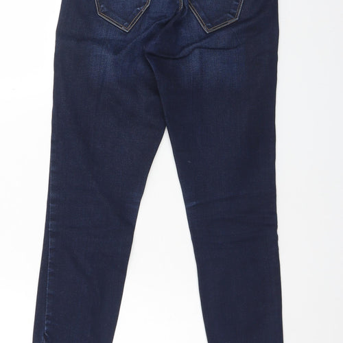 VERO MODA Womens Blue  Cotton Skinny Jeans Size 27 L32 in Regular