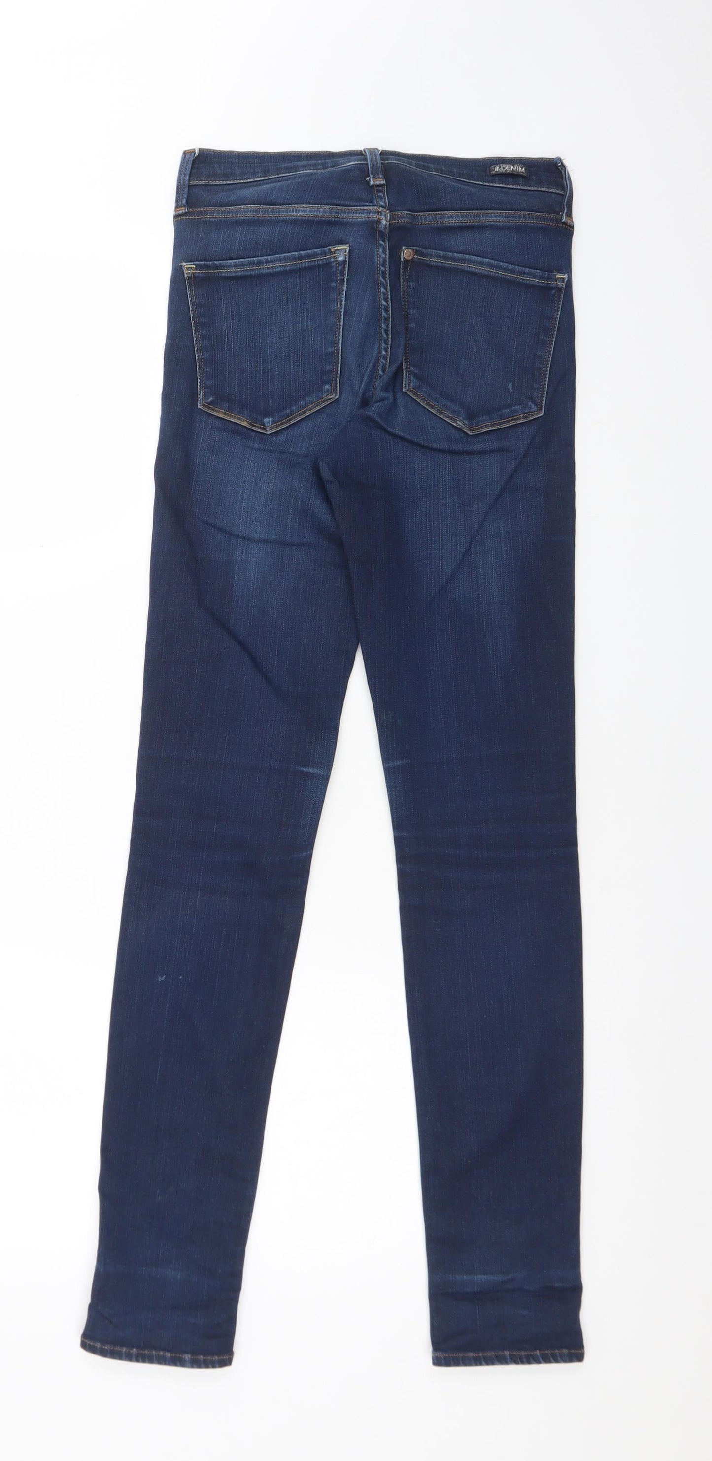 H&M Womens Blue  Cotton Skinny Jeans Size 27 L32 in Regular