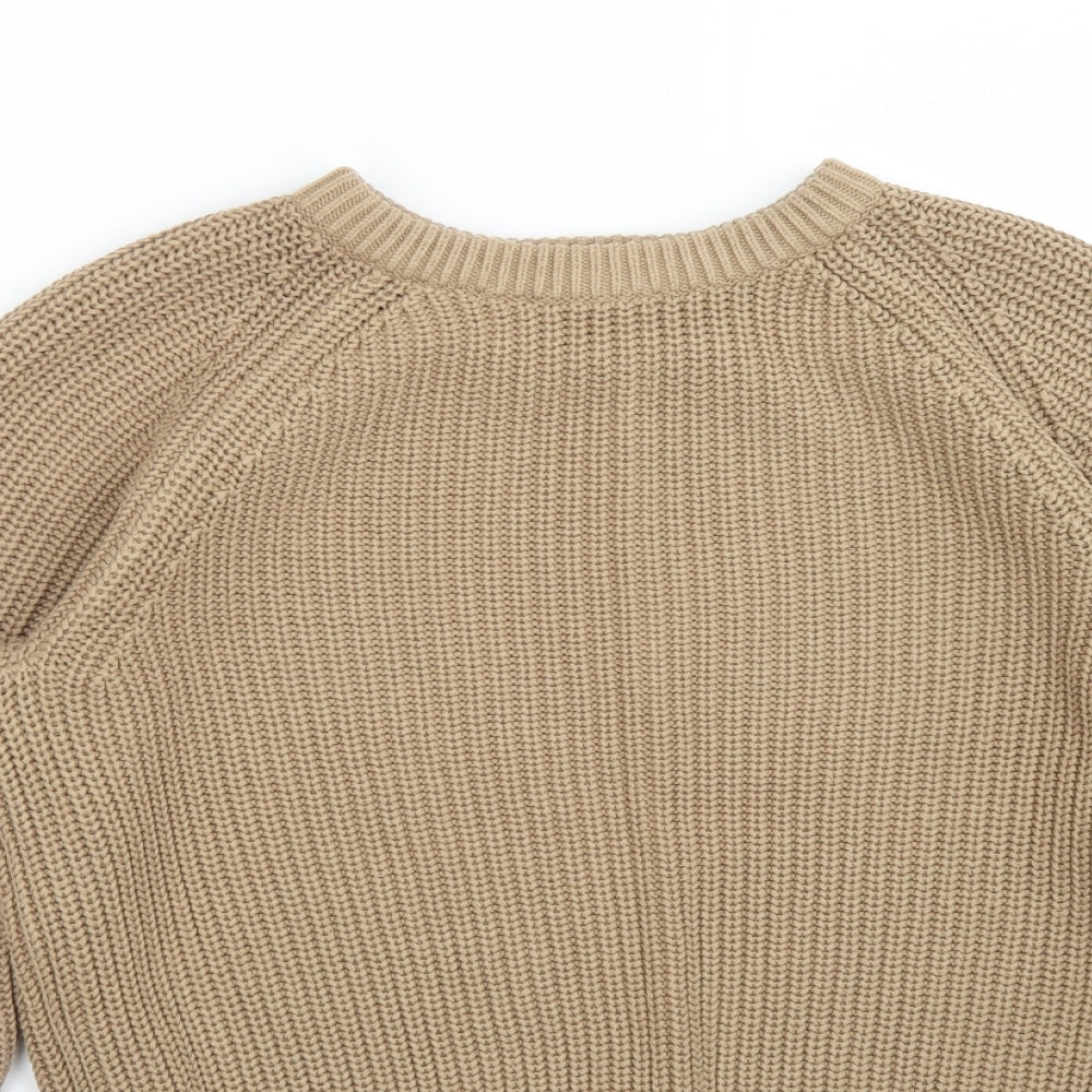 H&M Womens Brown  Acrylic Pullover Sweatshirt Size S