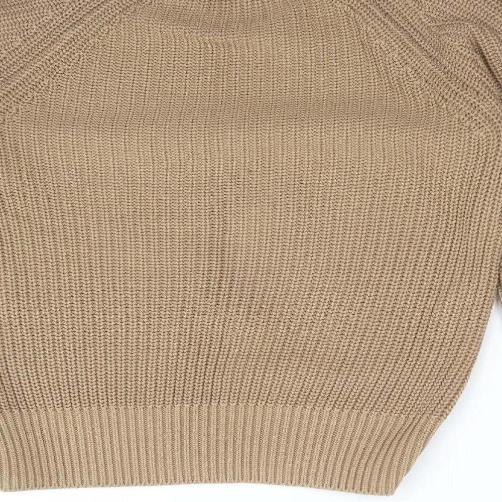 H&M Womens Brown  Acrylic Pullover Sweatshirt Size S