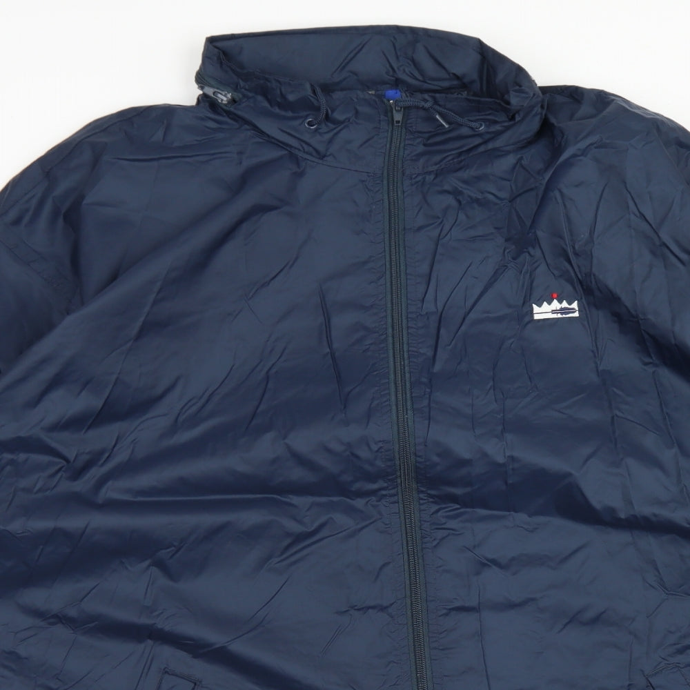 Result Mens Blue   Overcoat Coat Size XL