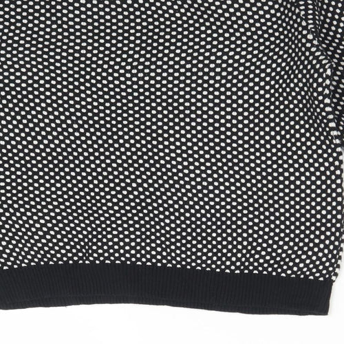 GLAMOUROUS Womens Multicoloured Boat Neck Polka Dot Cotton Pullover Jumper Size 8
