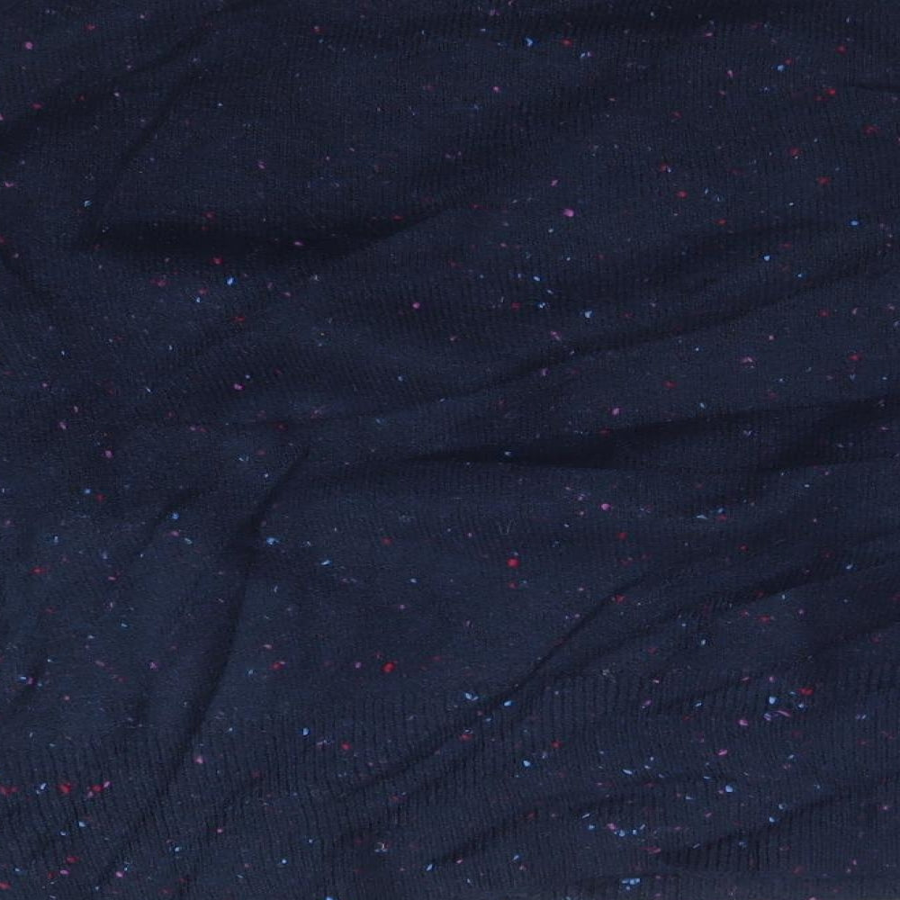 M&S Womens Blue Crew Neck  Acrylic Pullover Jumper Size XL