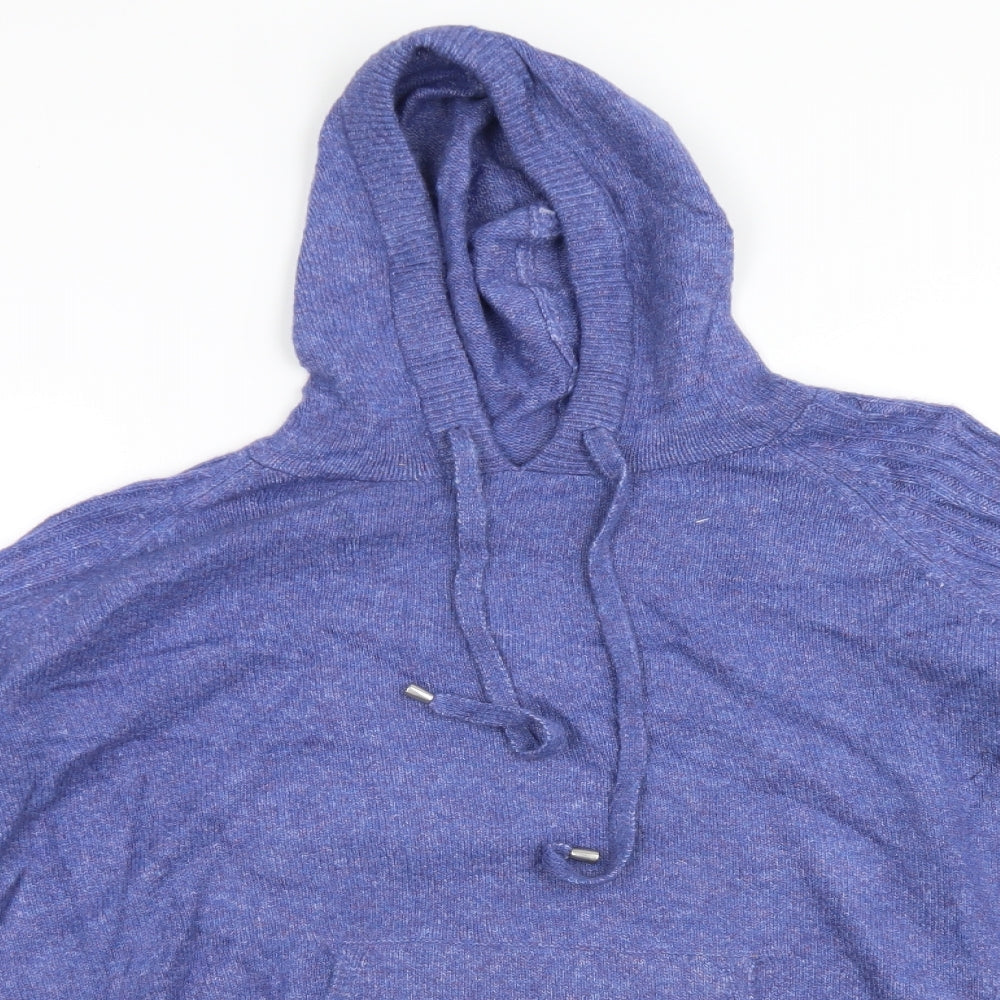 M&S Womens Purple  Acrylic Pullover Hoodie Size XL