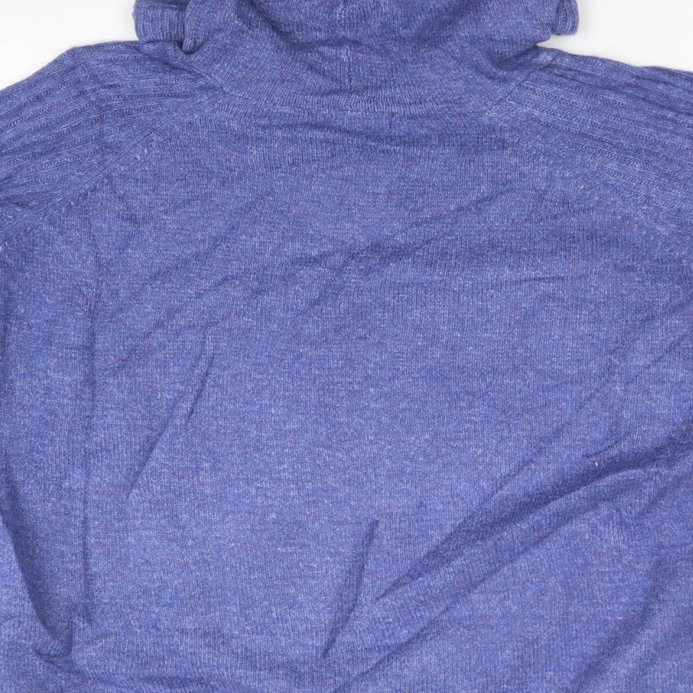 M&S Womens Purple  Acrylic Pullover Hoodie Size XL