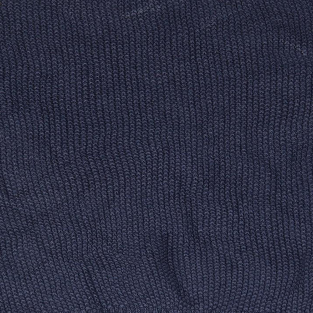 Topshop Womens Blue Crew Neck  Cotton Pullover Jumper Size 10