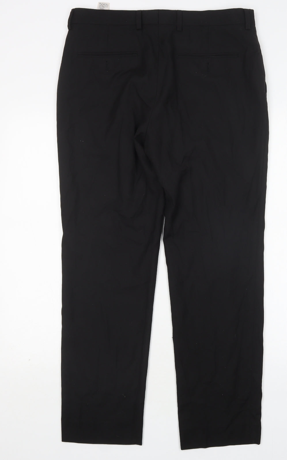 Topman Mens Black  Polyester Trousers  Size 32 L29 in Regular
