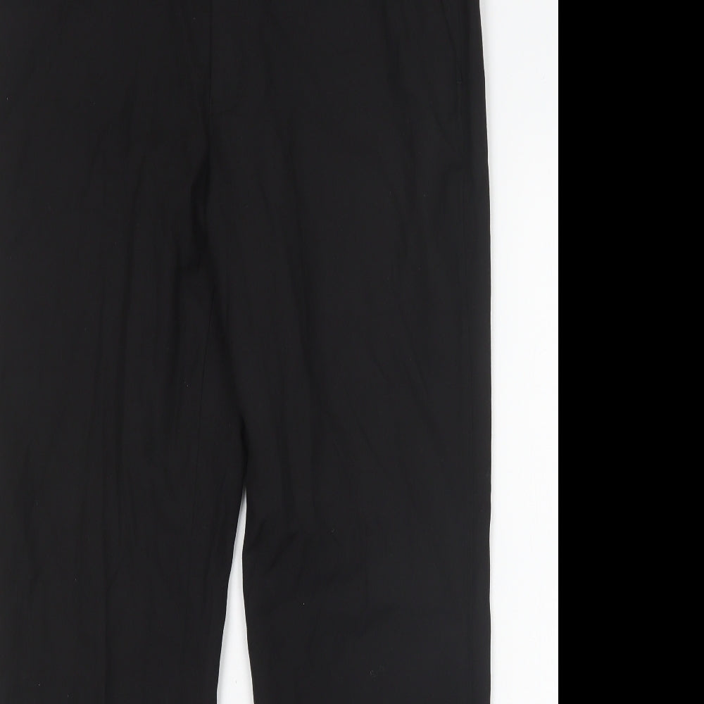 Topman Mens Black  Polyester Trousers  Size 32 L29 in Regular