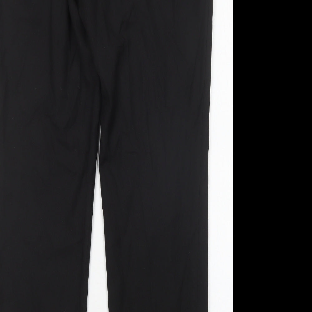 Topman Mens Black  Polyester Trousers  Size 32 L29 in Regular