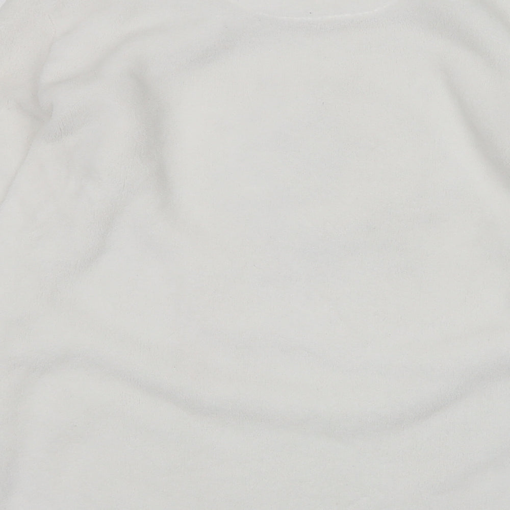 Primark Womens White  Polyester Top Pyjama Top Size S