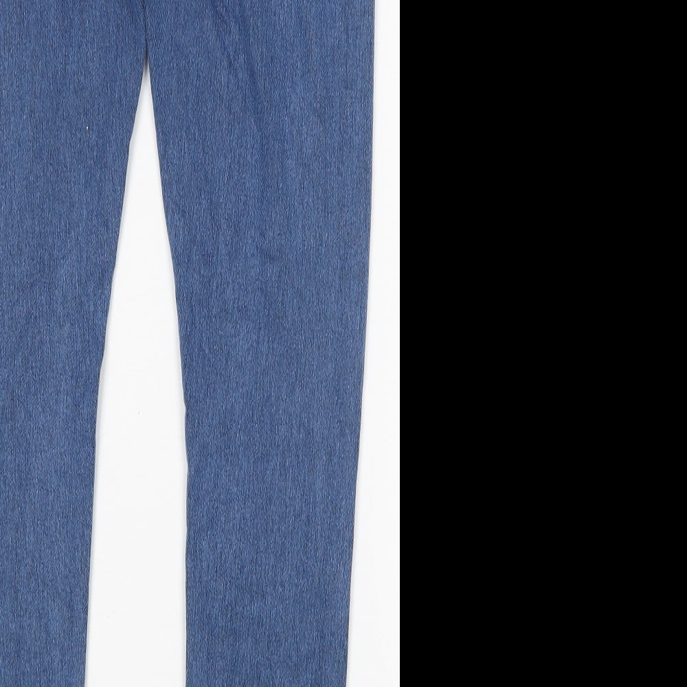 Preworn Womens Blue  Cotton Jegging Jeans Size L L30 in Regular