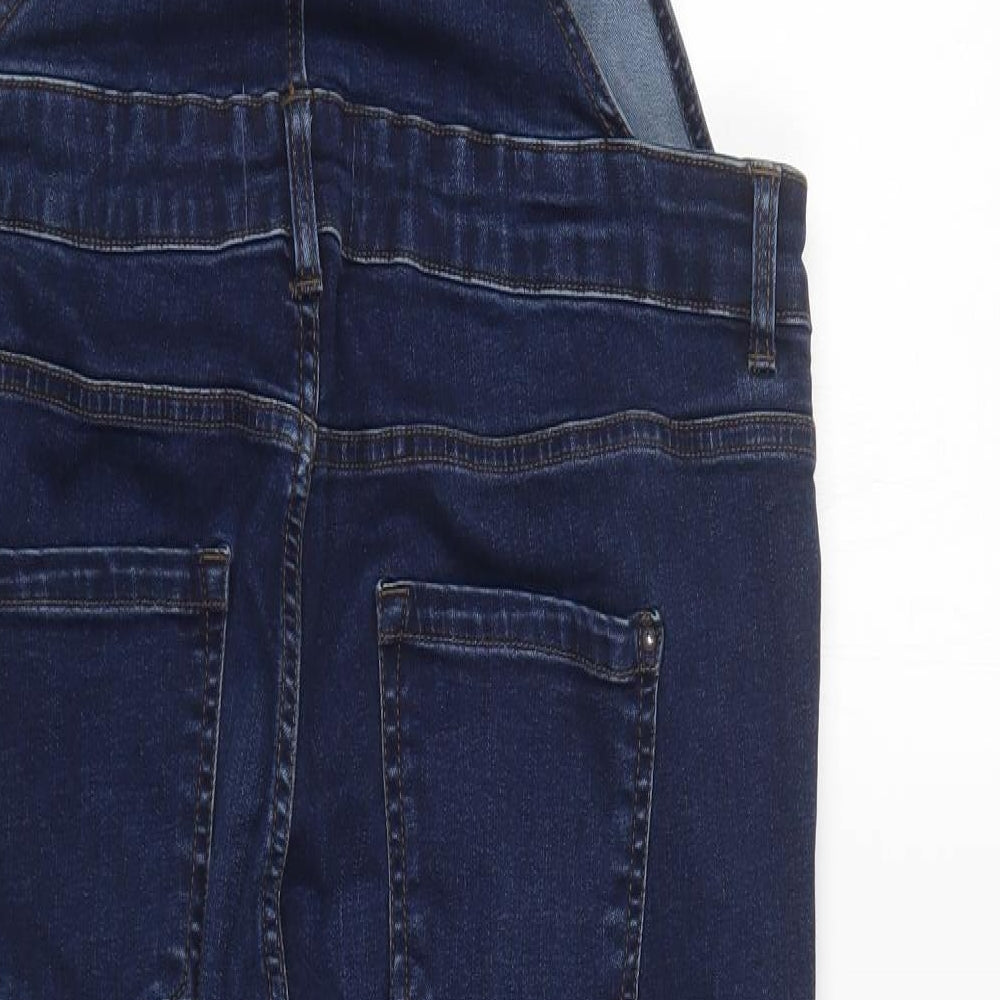 New Look Womens Blue  Cotton Dungaree One-Piece Size 18 L26 in