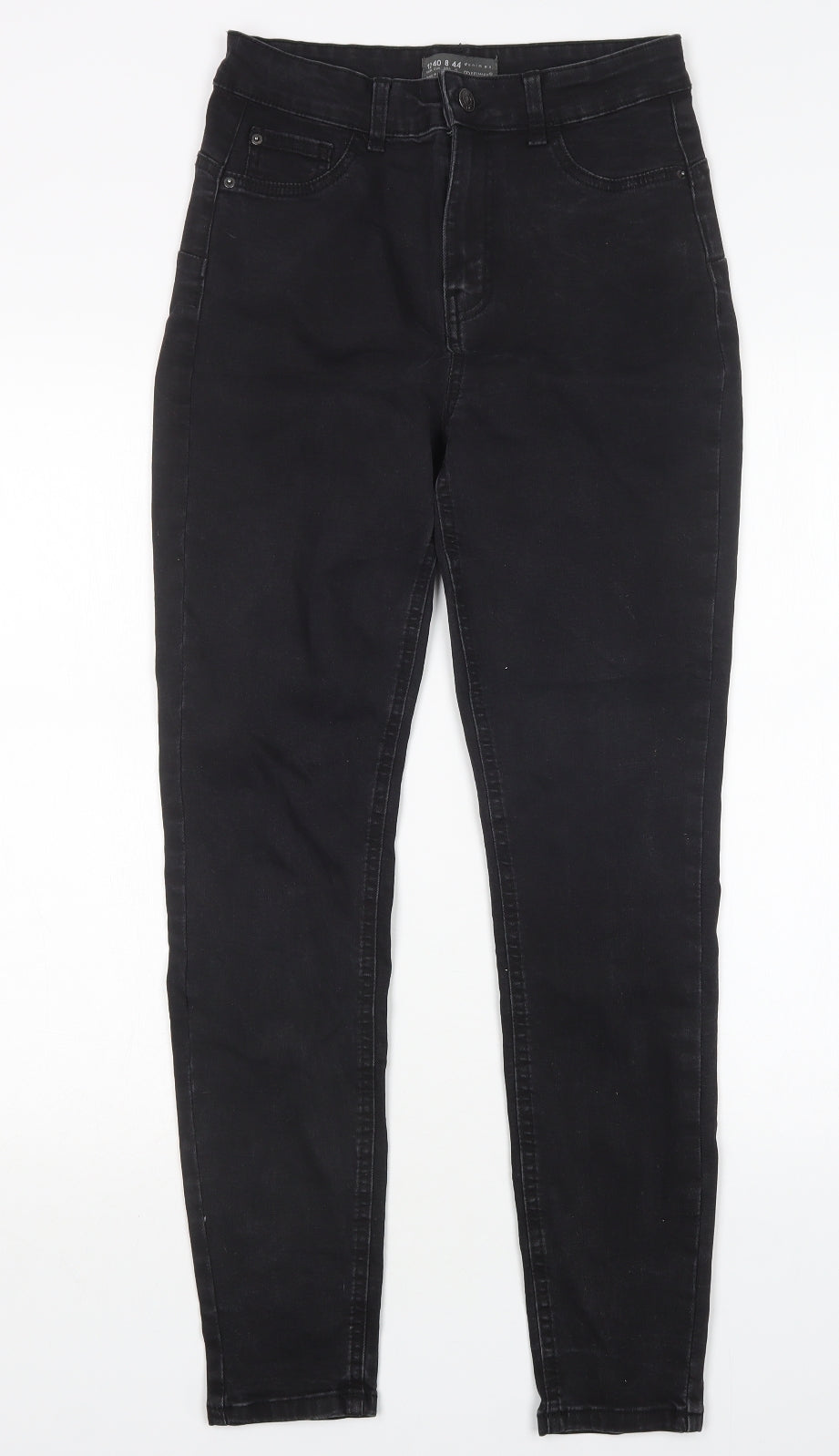 Primark Womens Black  Cotton Skinny Jeans Size 12 L29 in Regular