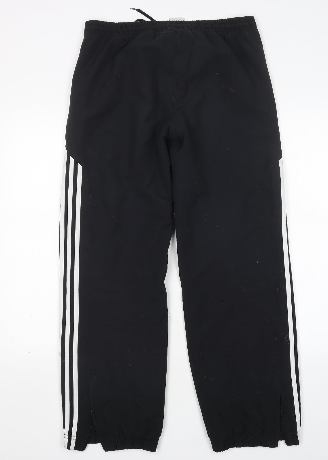 adidas Womens Black  Polyester Jogger Trousers Size 12 L31 in Regular