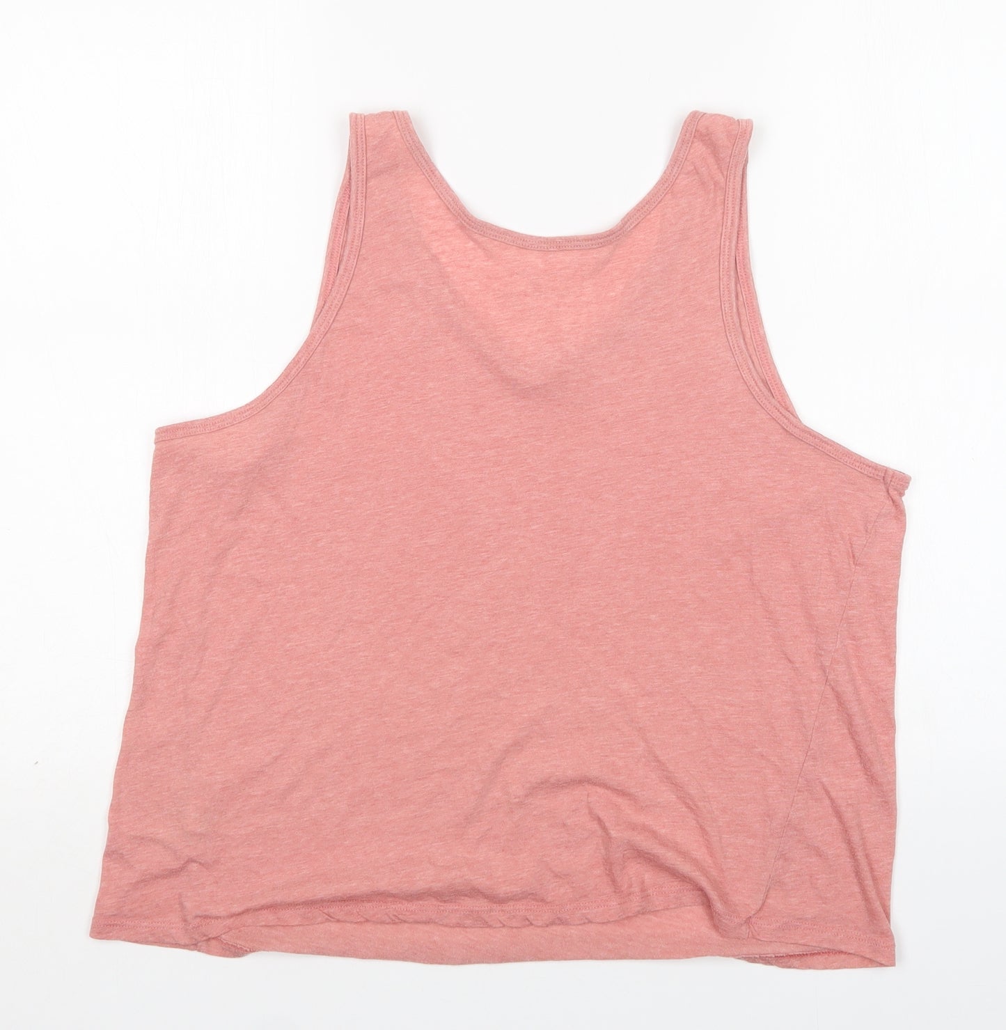 Primark Girls Pink  Polyester Basic Tank Size XL Round Neck