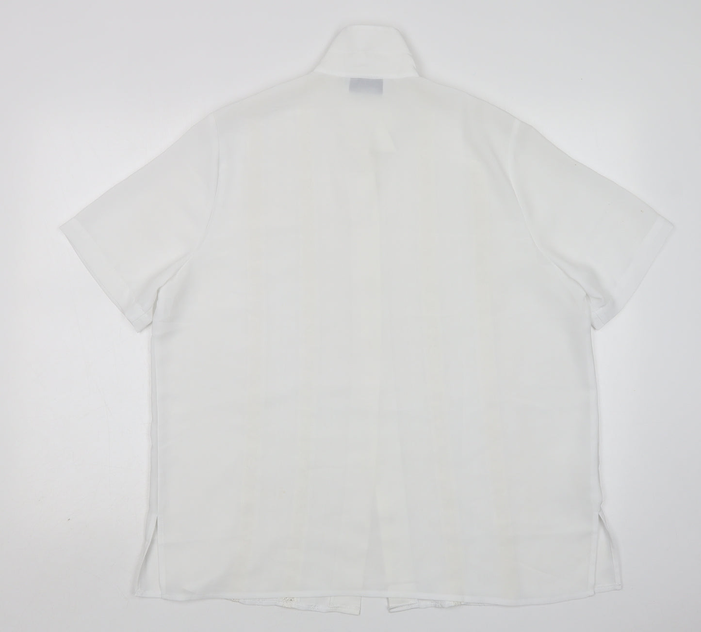 Northmoon Womens White  Polyester Basic Button-Up Size 18 Collared