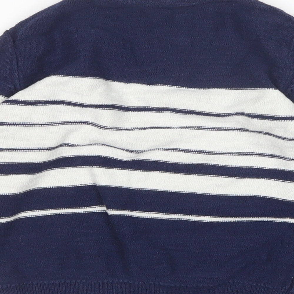 Matalan Boys Multicoloured Round Neck Striped Cotton Pullover Jumper Size 3-4 Years