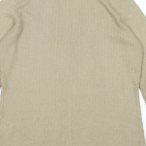 Dorothy Perkins Womens Green V-Neck  Acrylic Cardigan Jumper Size 12