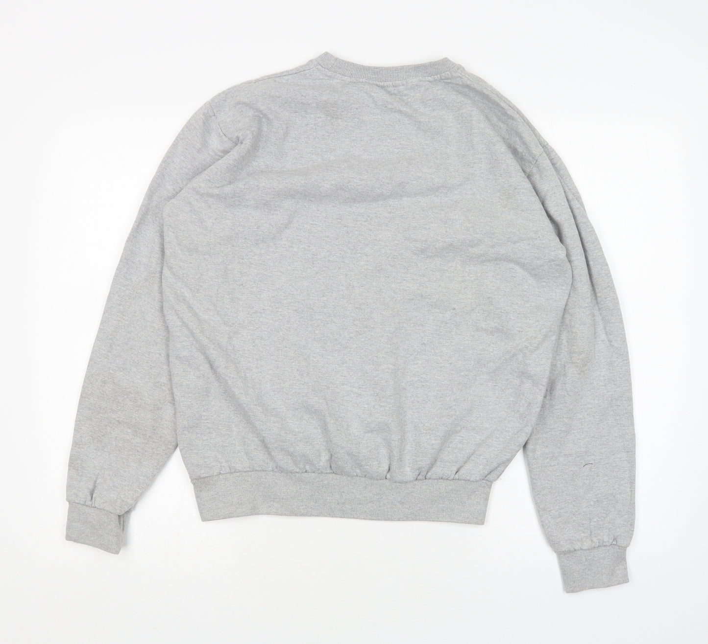 Pep&Co Mens Grey  Cotton Pullover Sweatshirt Size L