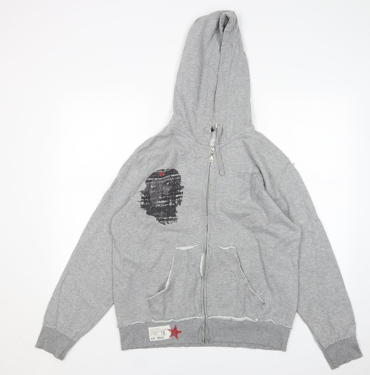 Cedar Wood State Mens Grey  Cotton Pullover Hoodie Size M   - Che Guevara