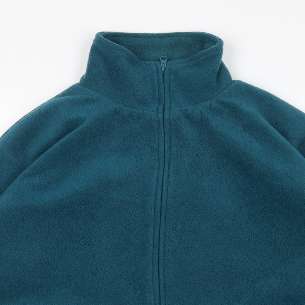 Pauls Mens Green  Polyester Full Zip Sweatshirt Size M