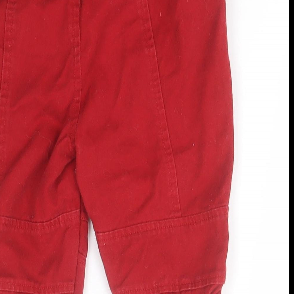 Ralph Lauren Baby Red  Cotton Track Pants Trousers Size 9 Months