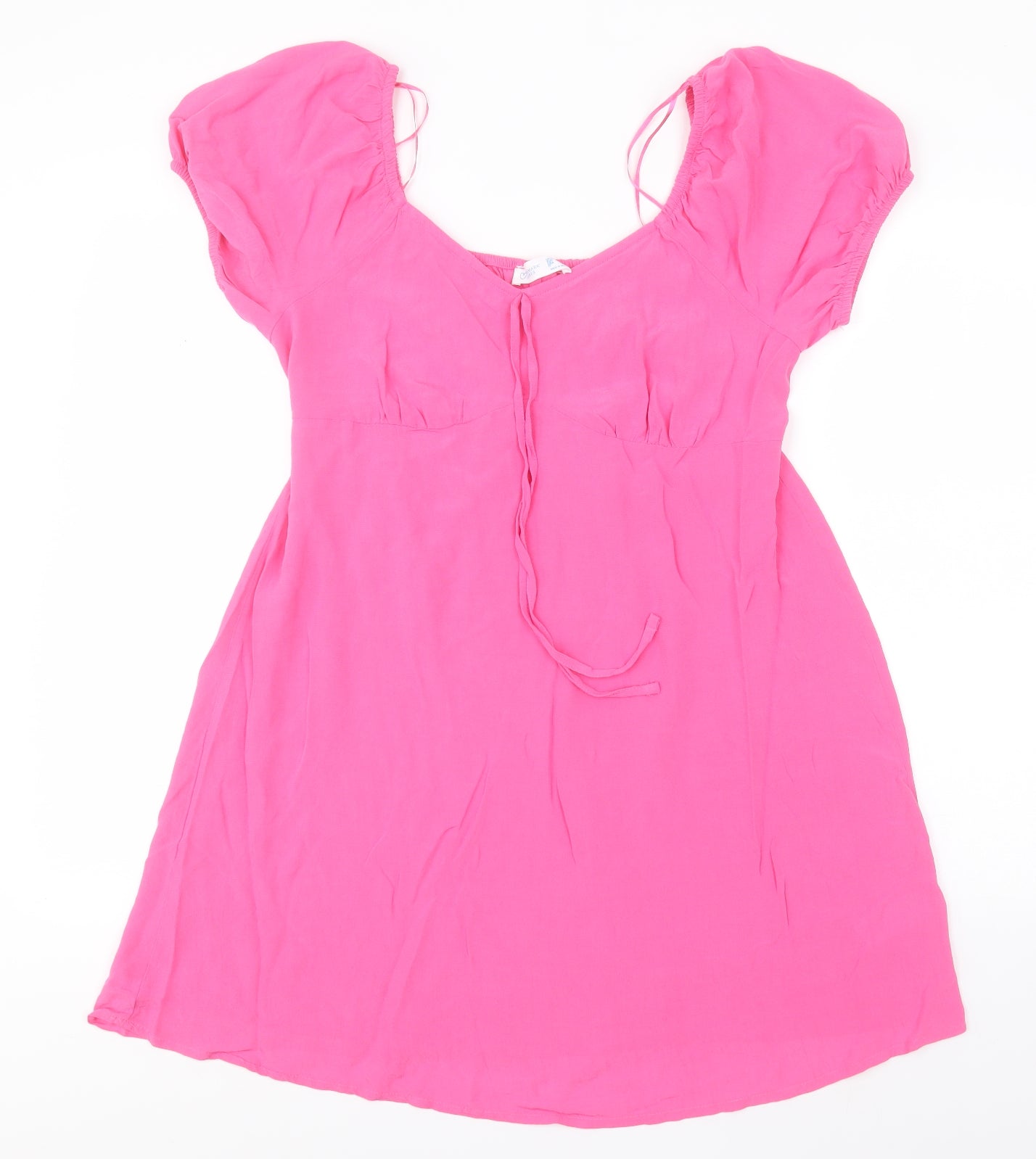 Primark Womens Pink  Viscose A-Line  Size 14  Square Neck