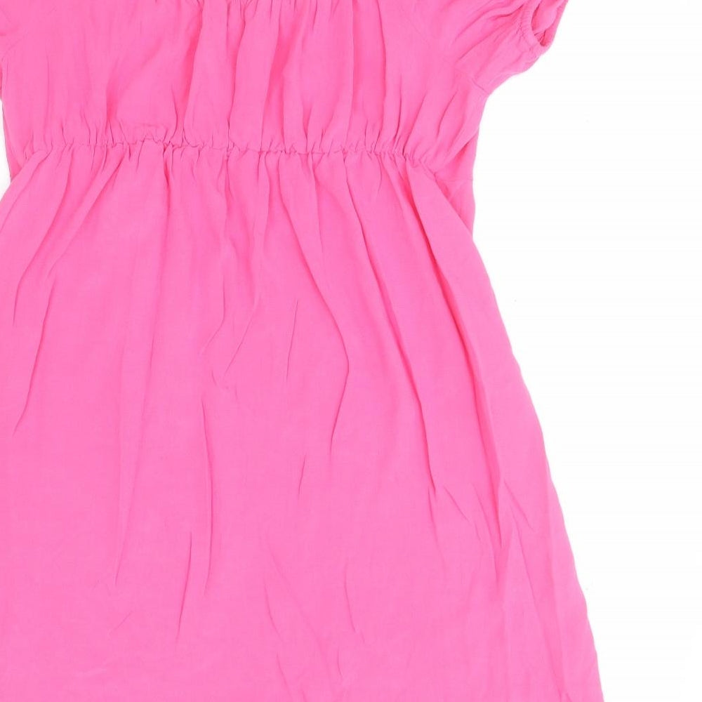 Primark Womens Pink  Viscose A-Line  Size 14  Square Neck