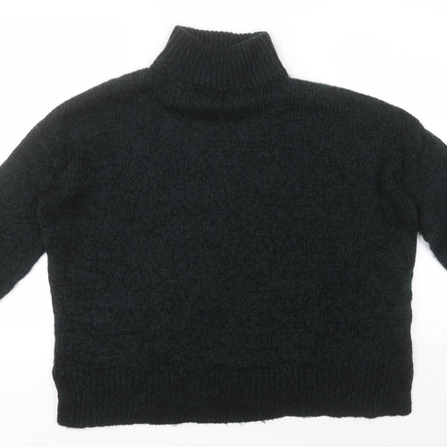 New Look Mens Brown High Neck  Acrylic Pullover Jumper Size L