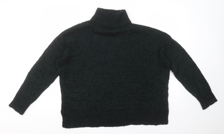New Look Mens Brown High Neck Acrylic Pullover Jumper Size L