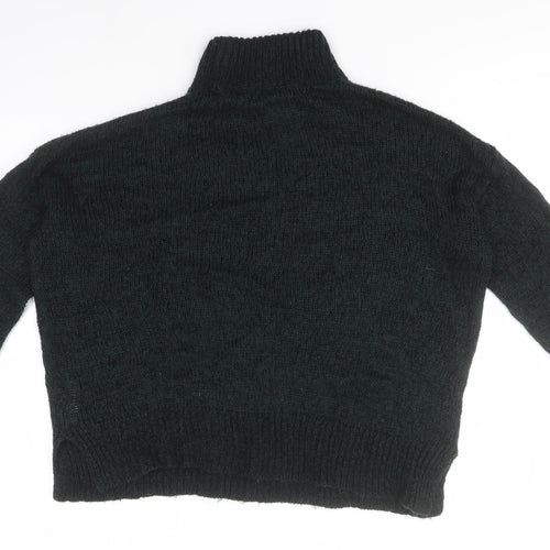 New Look Mens Brown High Neck  Acrylic Pullover Jumper Size L