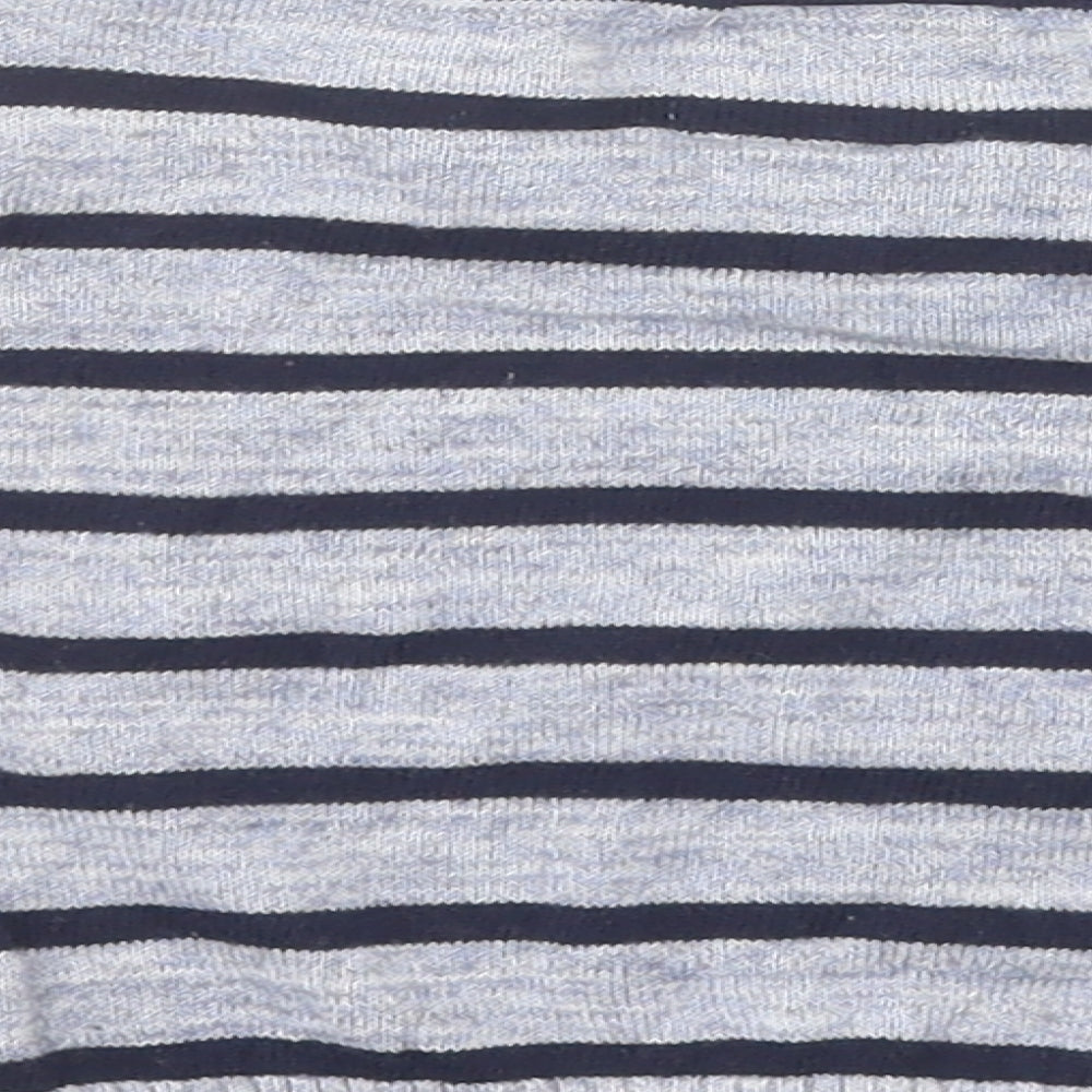 Earlydays Baby Blue Striped Cotton Pullover Jumper Size 6-9 Months
