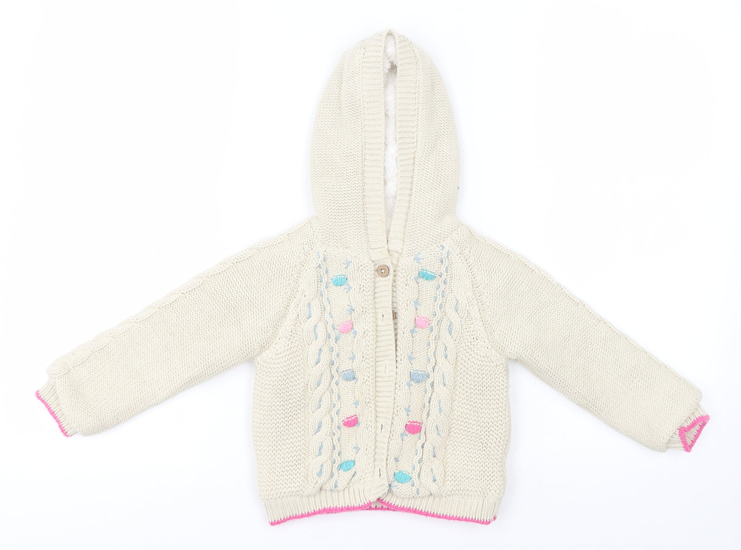 Marks and Spencer Girls Beige   Overcoat Coat Size 2-3 Years