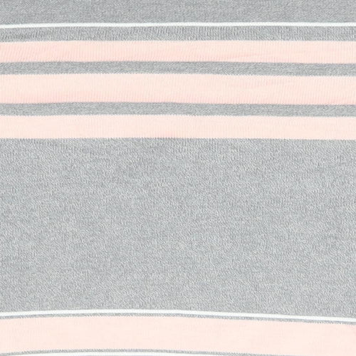 FABRIZIO GIANNI Mens Grey Round Neck  Acrylic Pullover Jumper Size L