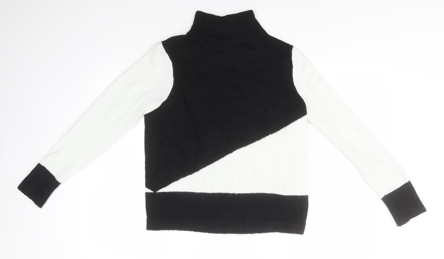 Wallis Womens Black High Neck  Acrylic Pullover Jumper Size S