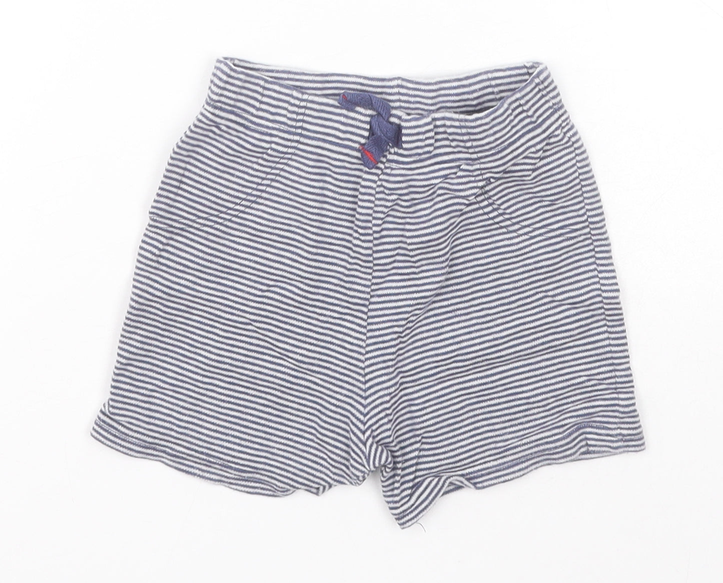 Preworn Baby Blue Striped  Sweatpants Leggings Size 9-12 Months