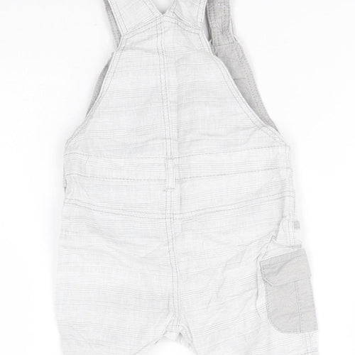 Preworn Baby Grey   Dungaree One-Piece Size 9-12 Months