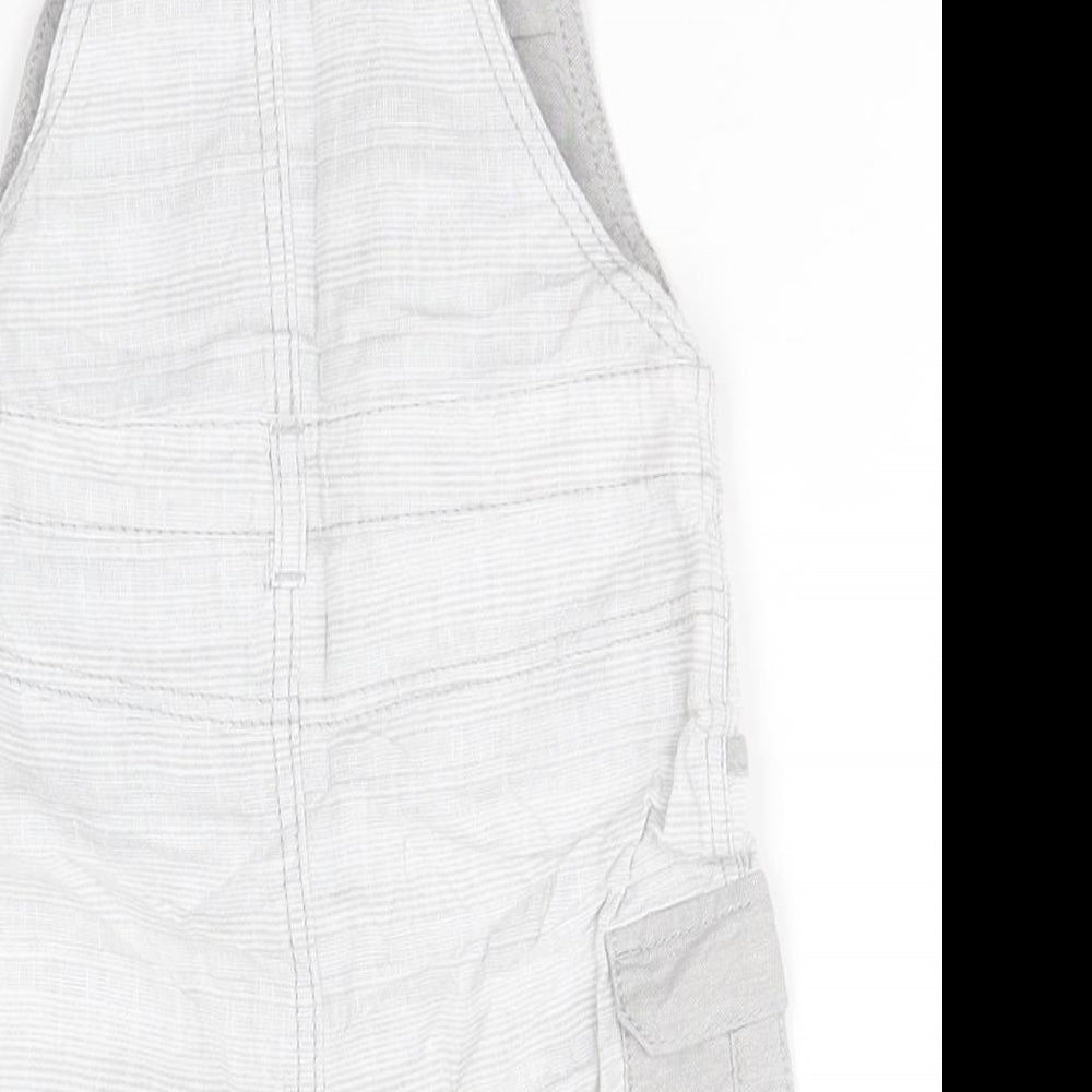 Preworn Baby Grey   Dungaree One-Piece Size 9-12 Months