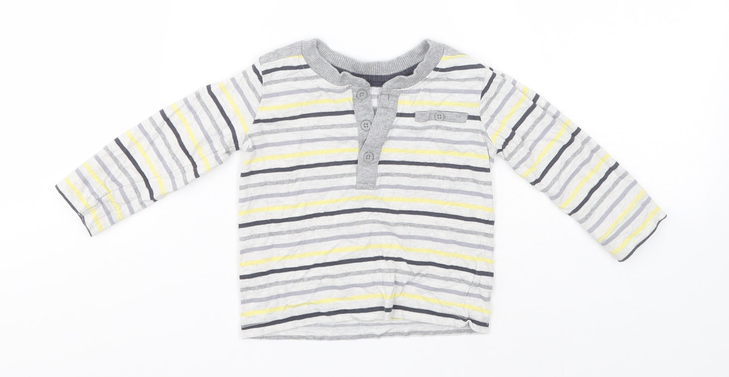 Preworn Baby Multicoloured Striped  Pullover Jumper Size 9-12 Months