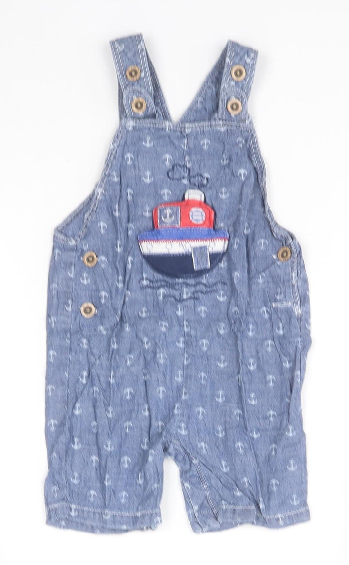Preworn Baby Blue Dungaree One-Piece - Boat