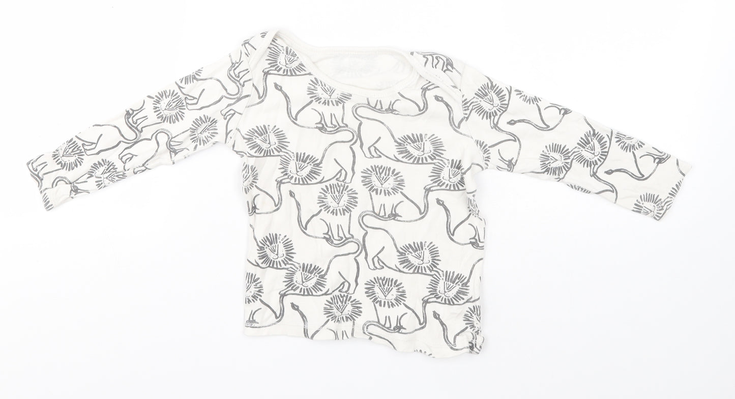 George Baby Grey  Cotton Pullover Jumper Size 12-18 Months   - Lions