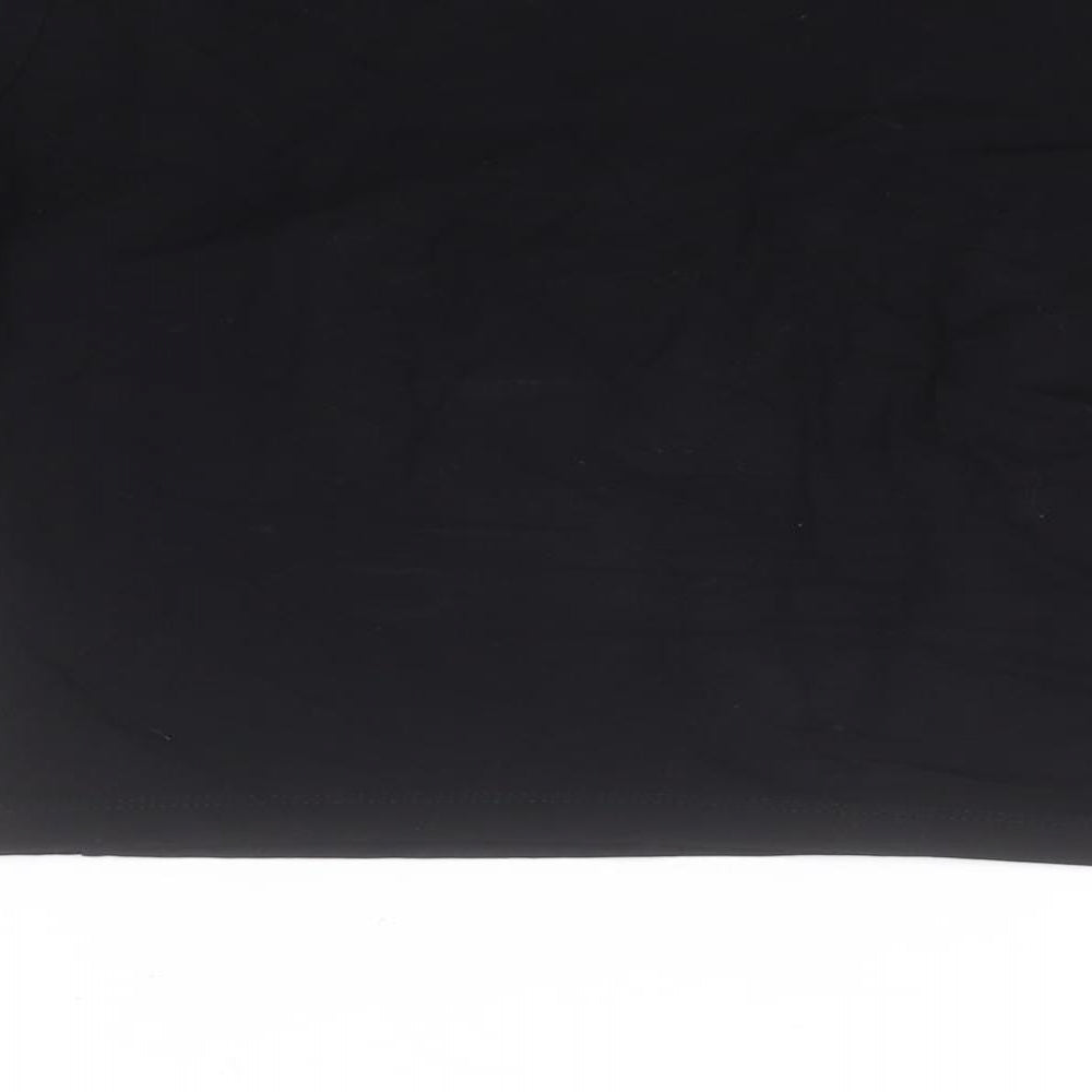ASOS Womens Black  Viscose Basic T-Shirt Size 10 Round Neck