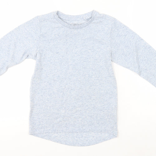 NEXT Girls Blue  Polyester Basic T-Shirt Size 6 Years Round Neck