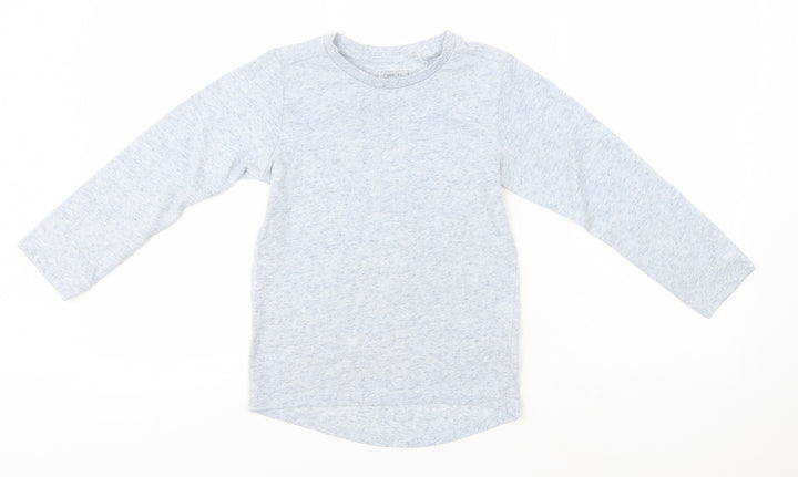 NEXT Girls Blue  Polyester Basic T-Shirt Size 6 Years Round Neck
