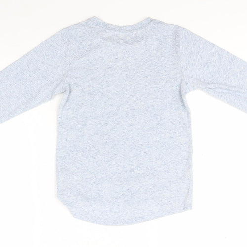NEXT Girls Blue  Polyester Basic T-Shirt Size 6 Years Round Neck