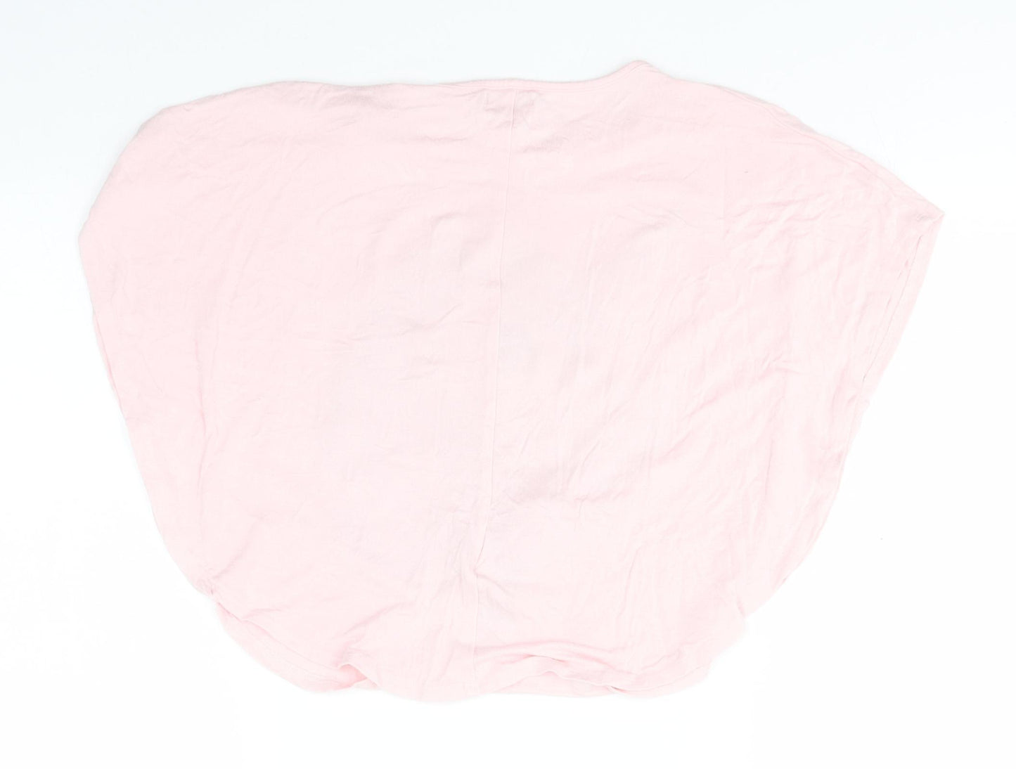 Blue Zoo Girls Pink  Viscose Basic T-Shirt Size 7-8 Years Round Neck  - Unicorn