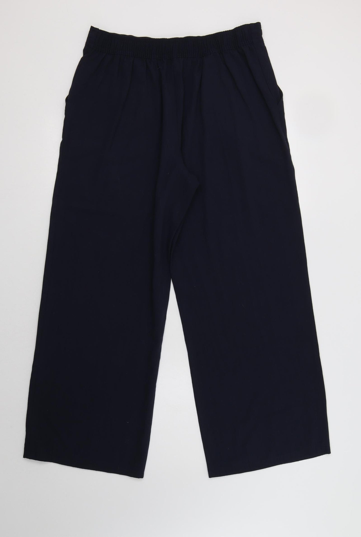 Matalan Womens Blue  Polyester Dress Pants Trousers Size 14 L28 in Regular Drawstring